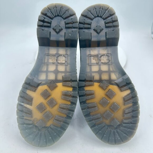 Dr. Martens Leonore Women Size 8 Black Leather Faux Fur Lined Chelsea Boot - Picture 8 of 11